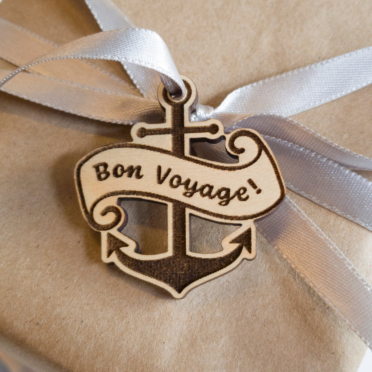 "Bon Voyage" Anchor Gift Tag