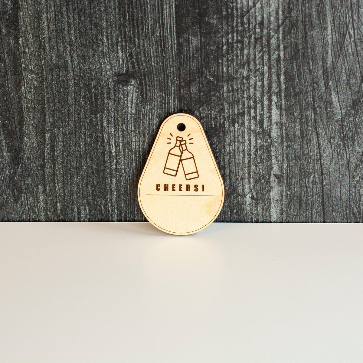 Clinking Bottles "Cheers" Gift Tag