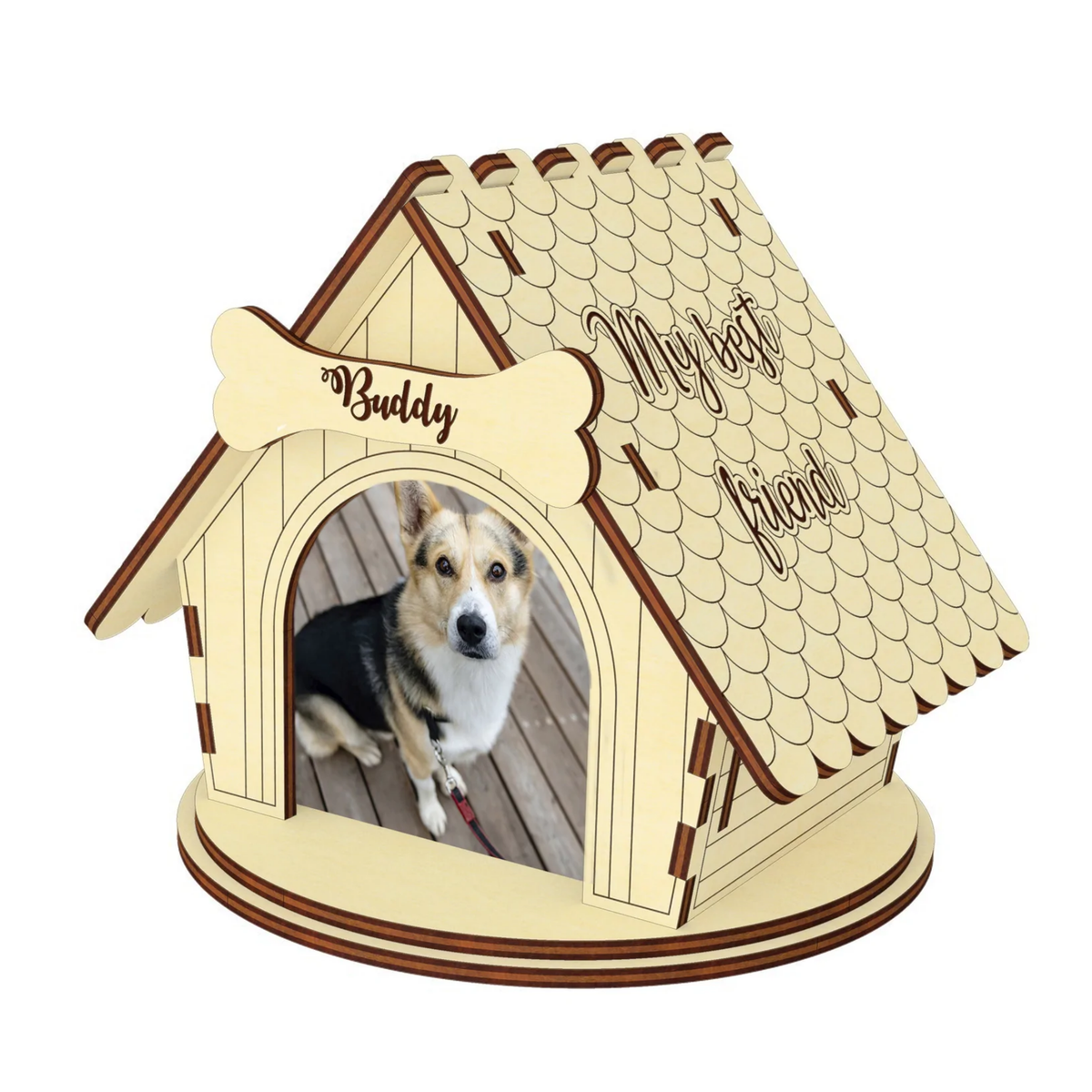 Dog House Photo Frame