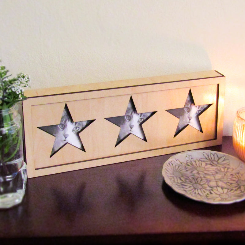 Interchangeable 3-Photo Picture Frame
