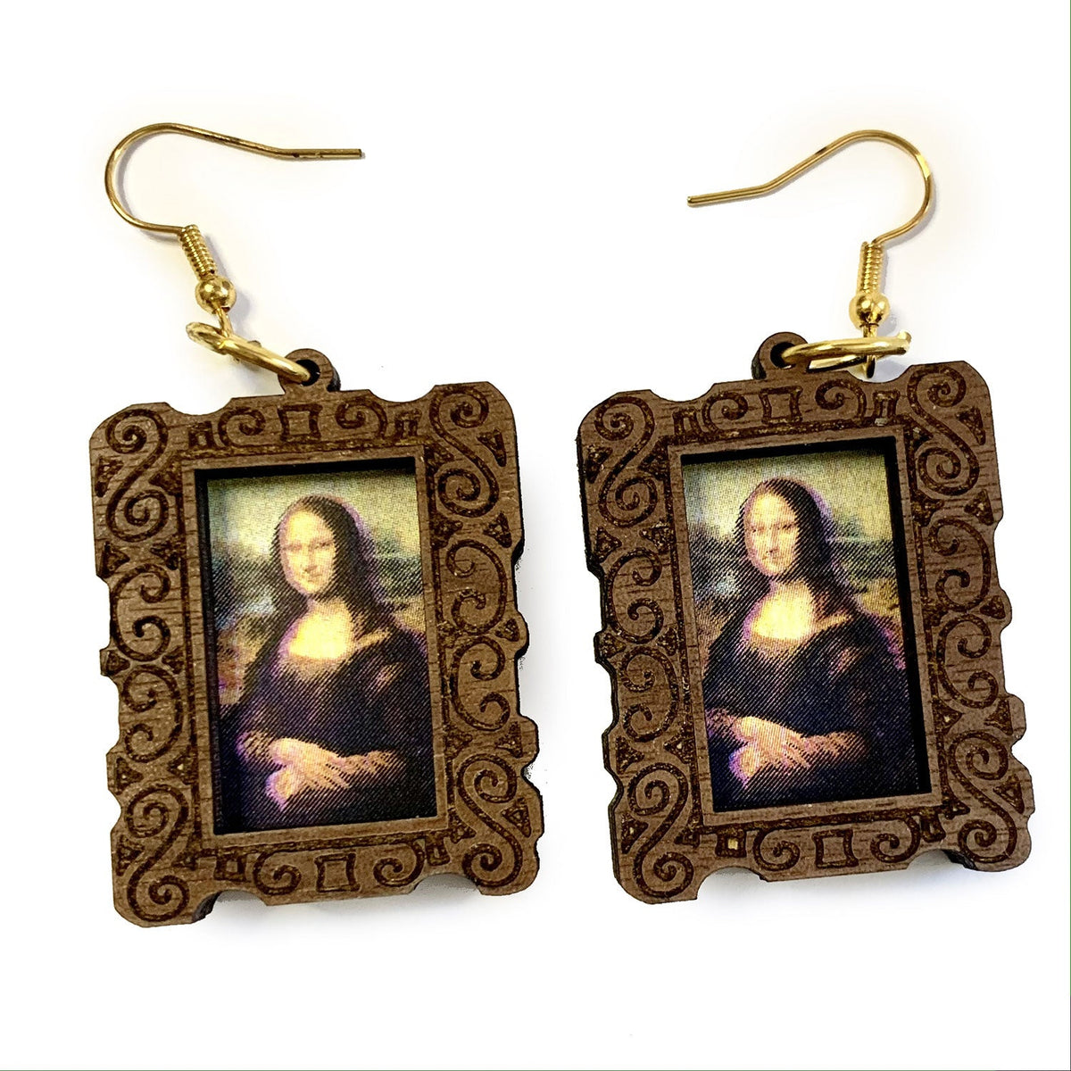 Photo / Art Frame Dangle Earrings